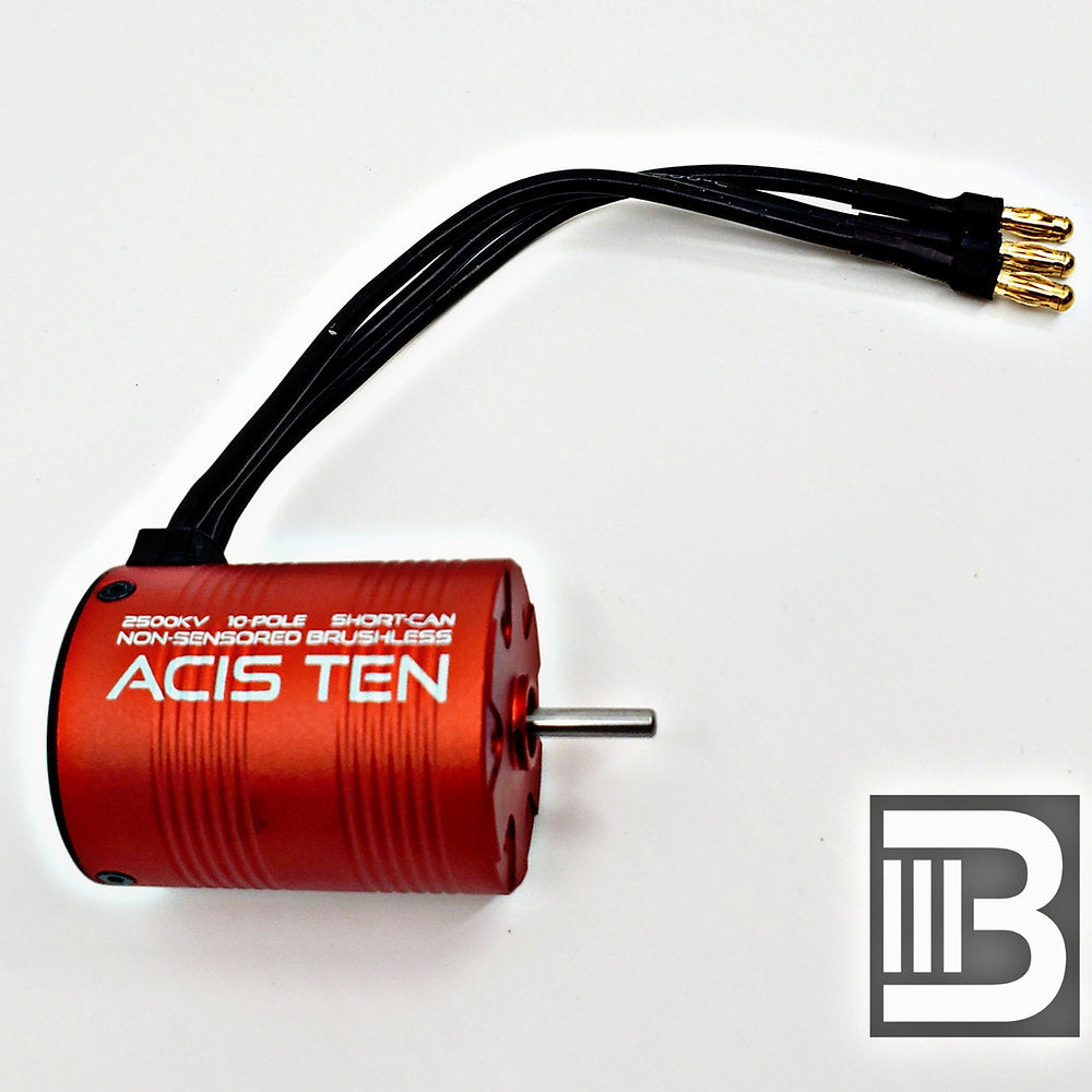 ACIS TEN 2500kv 10-pole non-sensored brushless motor.