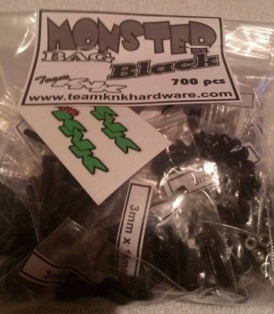 (700 pcs) Monster Bag Black Oxide Hardware Kit